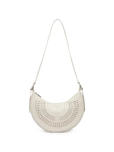 Desigual Medium Laser-cut Shoulder Bag In White