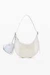 Desigual Fishnet Mesh Shoulder Bag In White