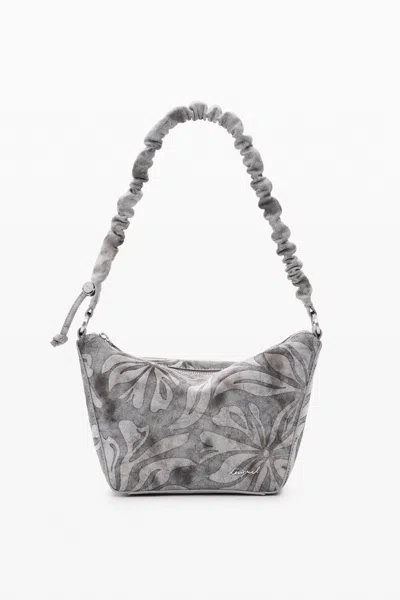 Desigual Medium Obsidian Bag In Gray