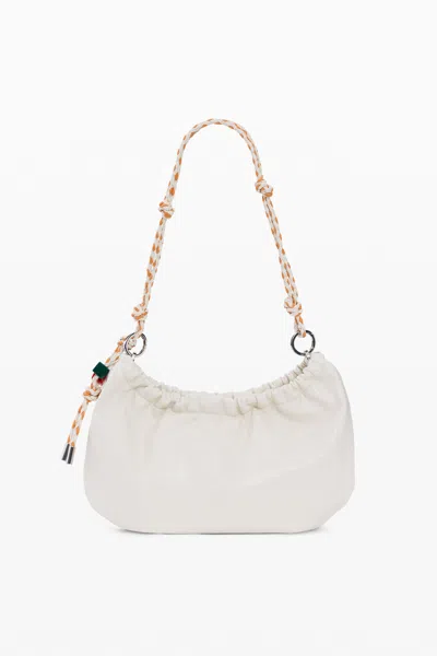 Desigual Medium Oval Bag With Charms In White