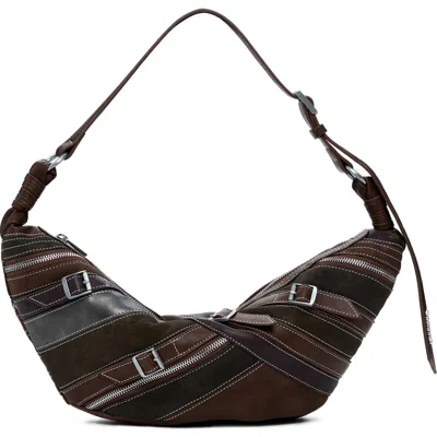 Desigual Medium Patchwork Faux Leather Crossbody Bag In Brown