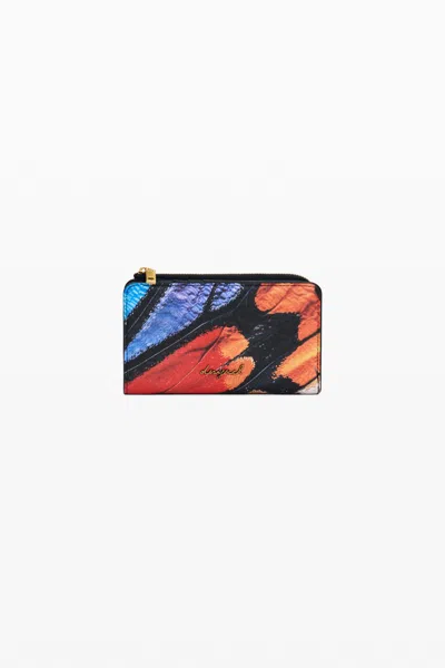 Desigual Medium Printed Wallet In Material Finishes