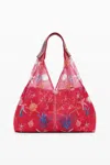 Desigual Medium Star Texture Tote Bag