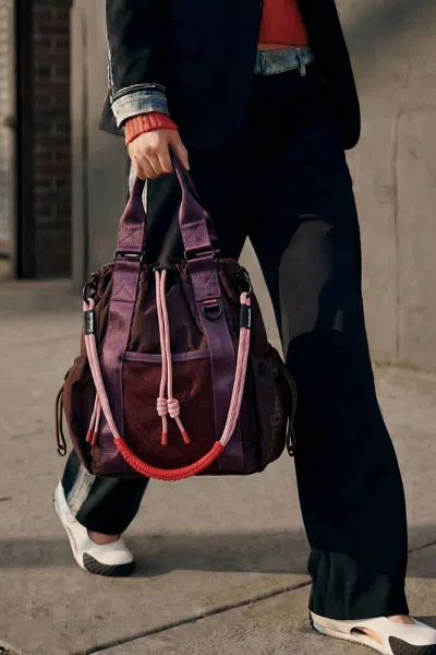 Desigual Medium Voyager Backpack In Burgundy