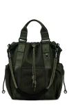 Desigual Waxed Multi-position Backpack In Green