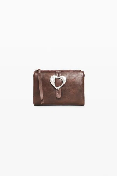 Desigual Medium Wallet In Brown
