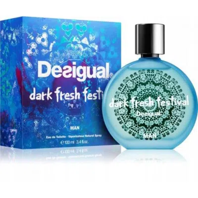 Desigual Men's Dark Fresh Festival Edt Spray 3.4 oz Fragrances 8434414001124 In Blue