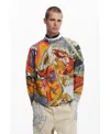 Desigual Hindi Print Sweater In Multi