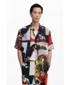 Desigual M.c. Lacroix Collage Shirt In Black