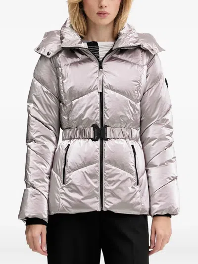 DESIGUAL METALLIC-EFFECT PADDED JACKET