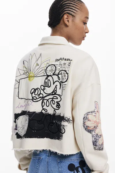 Desigual Mickey™ Button Sweatshirt In Multi