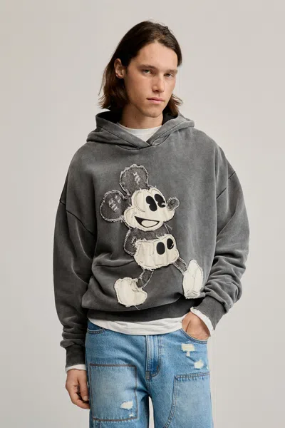 Desigual Mickey Disney™ Hooded Sweatshirt In Gray