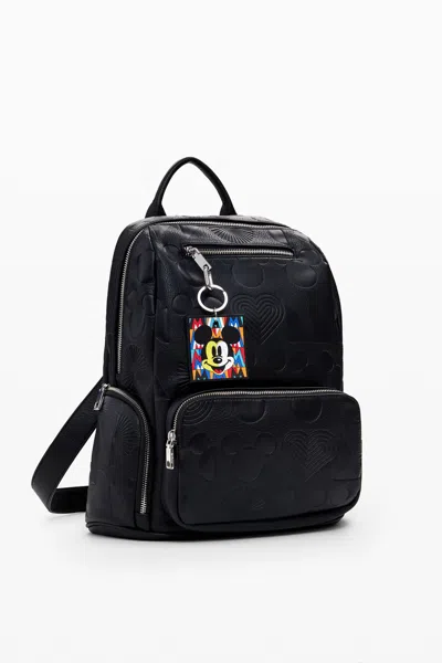 Desigual Mickey Mouse™ Embossed Backpack In Black