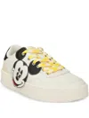Desigual Mickey-mouse Embroidered Sneakers In Neutral