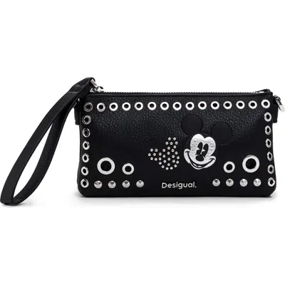 Desigual Mickey Mouse Grommet Wristlet
