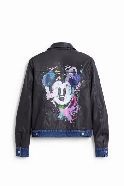 Desigual Mickey Mouse™ Hybrid Jacket In Black
