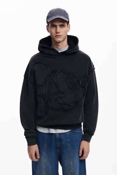 Desigual Mickey Mouse™ Patch Sweatshirt In Black