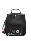 Desigual Mickey-mouse Studded Backpack In Black