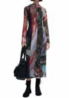 Desigual Carson Contrast Print Dress In Multicolor In Multi