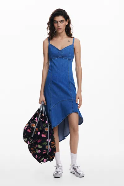 DESIGUAL MIDI DENIM DRESS