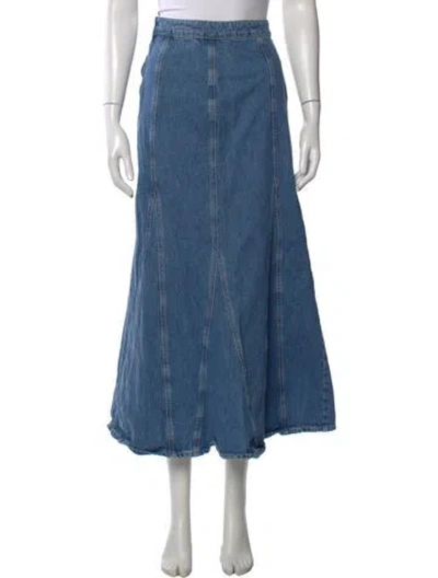 Pre-owned Desigual Midi Length Skirt In Blue