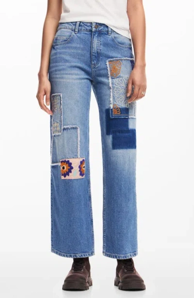 DESIGUAL DESIGUAL MILA STRAIGHT LEG JEANS