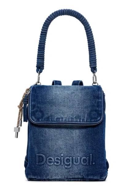 Desigual Mini Backpack In Gray