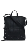 Desigual Mini Embroidered Faux Leather Backpack In Black