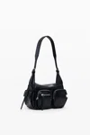Desigual Mini Leather Pocket Bag In Black