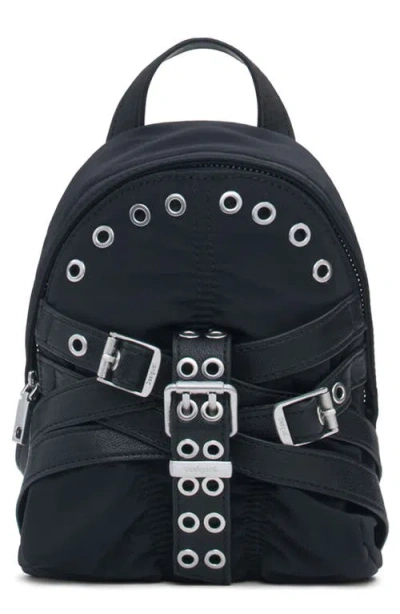 Desigual Mini Nylon Backpack In Black