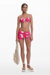 Desigual Mini Skirt Shells In Red