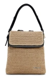 Desigual Mini Straw Backpack In Dark Beige