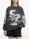 Desigual Minnie Mouse Graphic Sweatshirt In Black