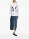 Desigual Minnie Mouse Patchwork Shirt In White