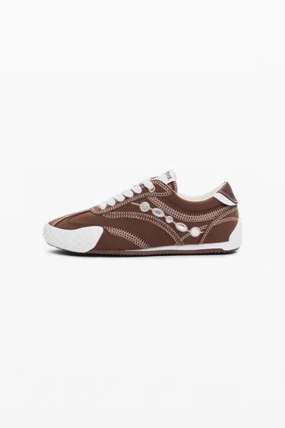 Desigual Mirror Sneakers In Brown