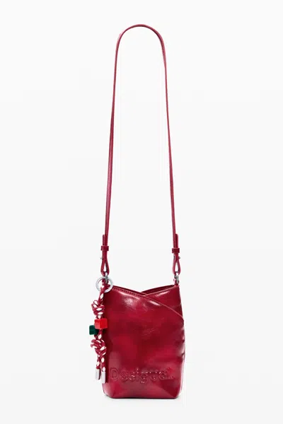 Desigual Mobile Phone Holder Charms In Red