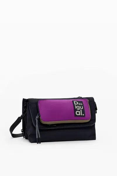 Desigual Modular Nylon Bag In Black
