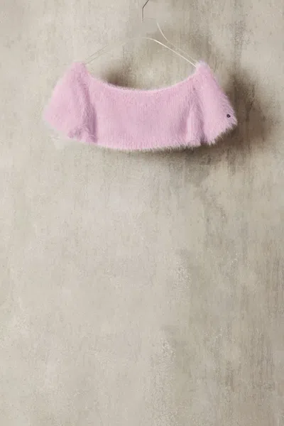 Desigual Mohair Studio Boat T-shirt In Pink
