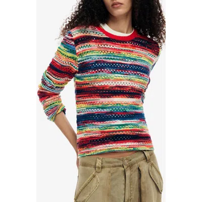 Desigual Multicolor Stripe Sweater