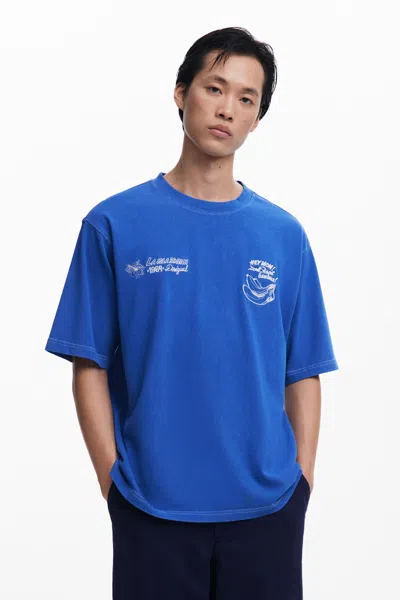 Desigual Naples T-shirt In Blue