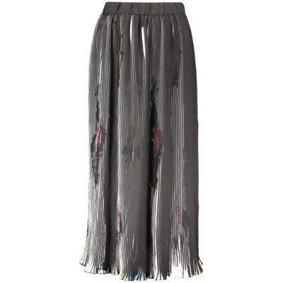 Desigual Nero Poliestere Womens Skirt In Gray