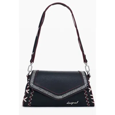 Desigual Nero Poliuretano Donna Borsa In Blue
