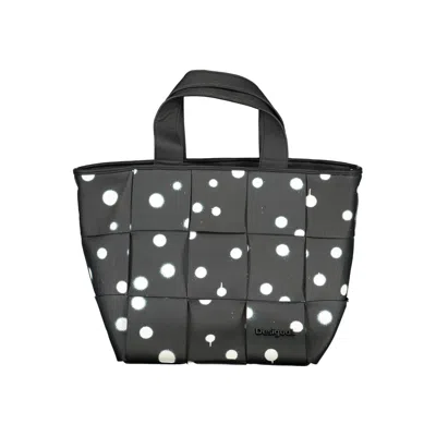 Desigual Nero Poliuretano Woman Shoulder Bag In Black