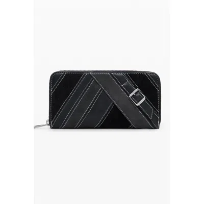 Desigual Nero Poliuretano Women Wallet In Black