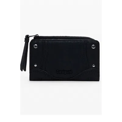 Desigual Nero Poliuretano Women Wallet In Black