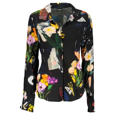 Desigual Nero Viscose Women Shirt In Black