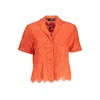 Desigual Orange Cotton Shirt In Orange
