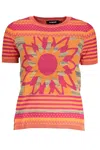 DESIGUAL ORANGE COTTON SWEATER