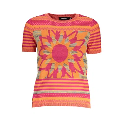 Desigual Orange Cotton Women Jumper