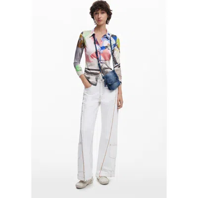 Desigual Others Denim Crossbody Bag In Blue